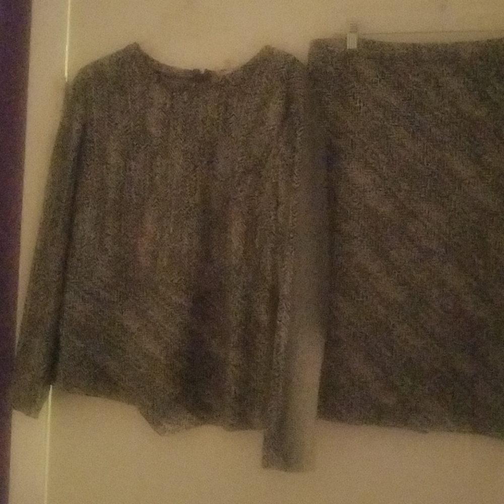Two piece skirt suit